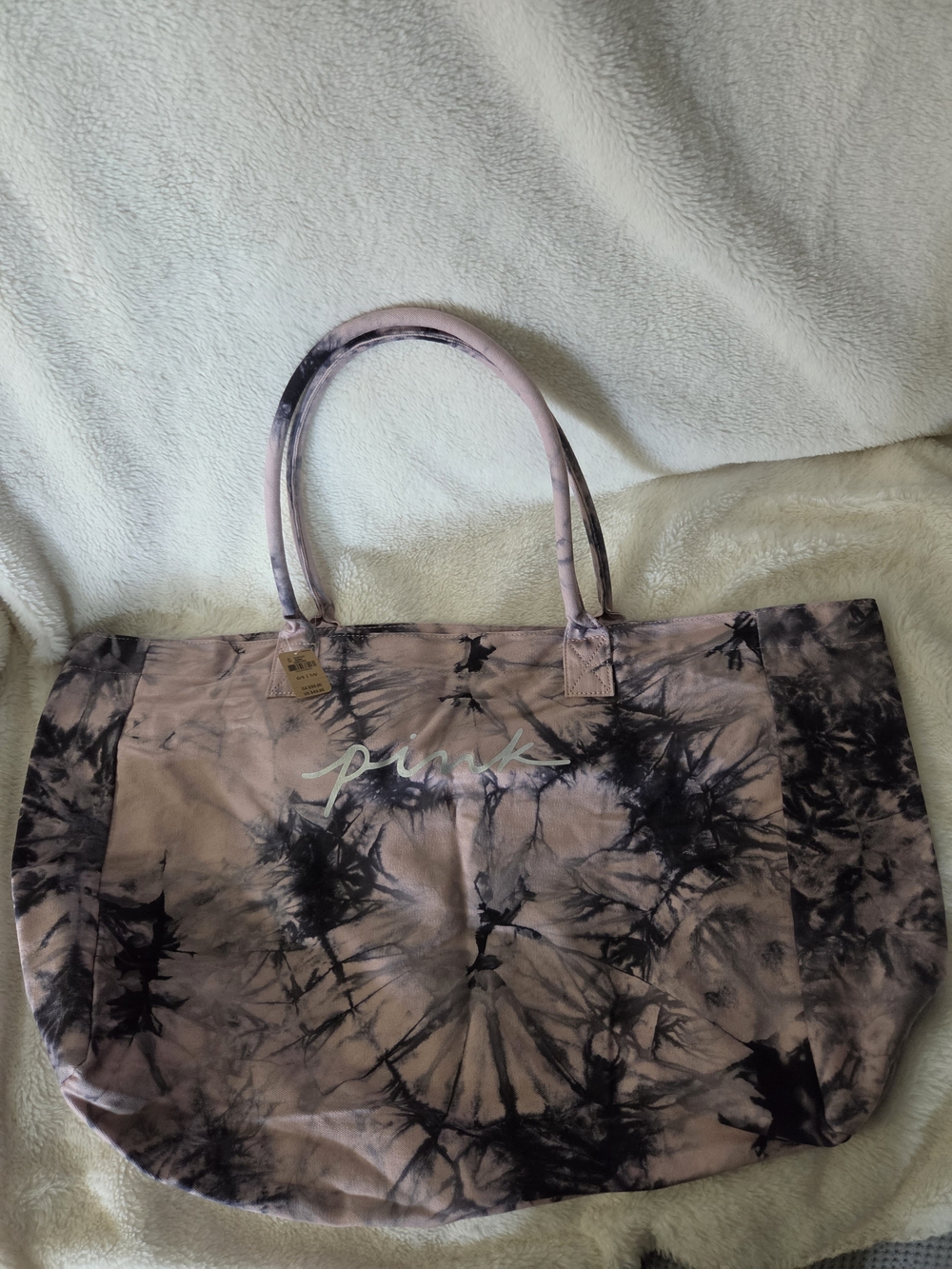 Pink Tie-Dye Canvas Tote Bag by PINK Victoria's Secret